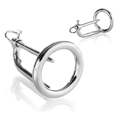 Anneau de Gland Acier avec Plug Urétral Sans Phtalates - Metal Hard