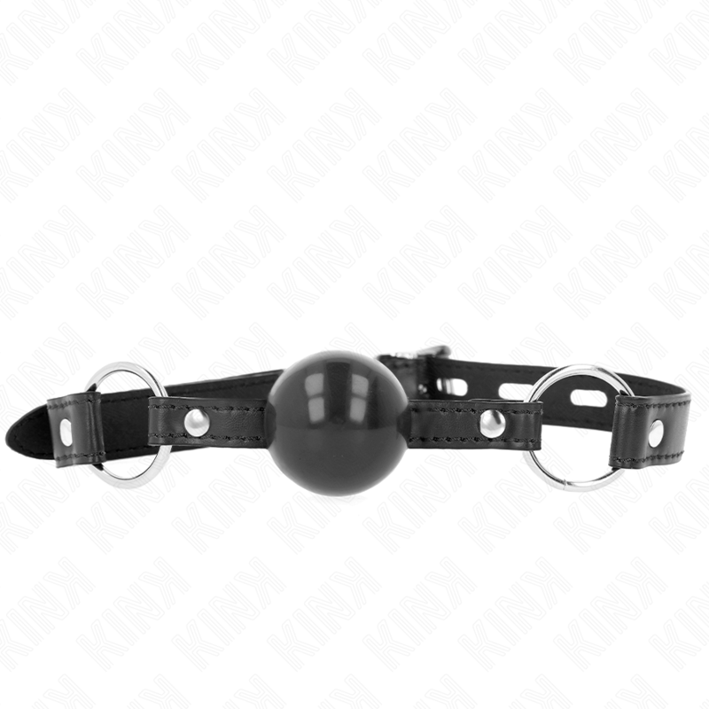 Bâillon BDSM Boule en TPE de 4 cm avec Sangle Ajustable - Kink