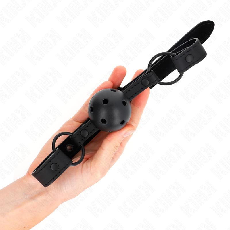 Bâillon Boule BDSM Balle Néoprène 4,5 cm Sangle Réglable - Kink