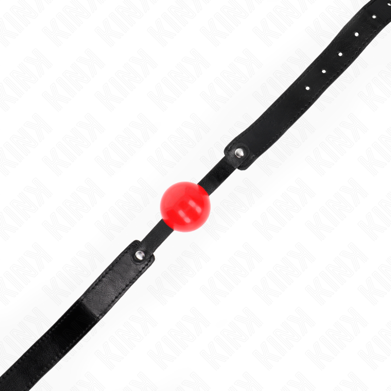 Bâillon Boule BDSM Balle Souple 4 cm Sangle Réglable 41-61 cm - Kink