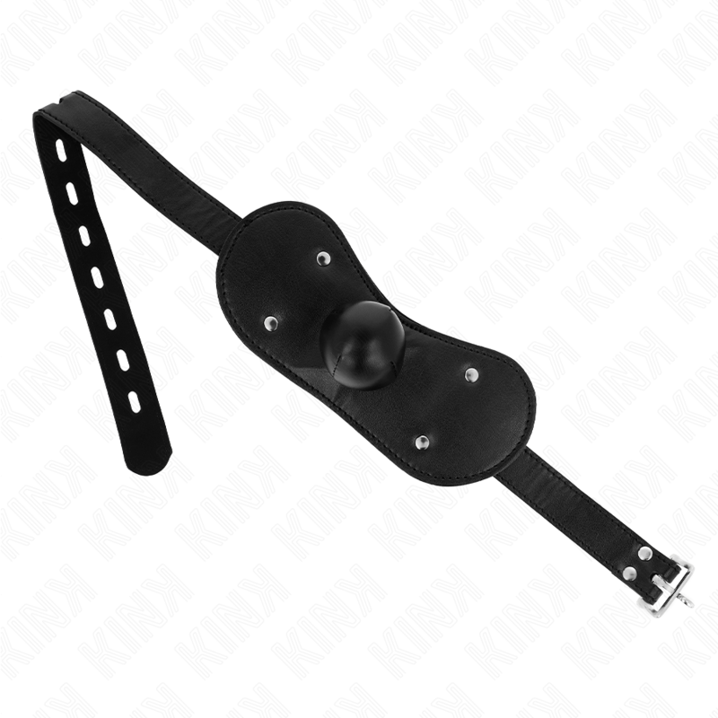 Bâillon Boule BDSM Réglable Serrure 42-60 cm Silicone - Kink
