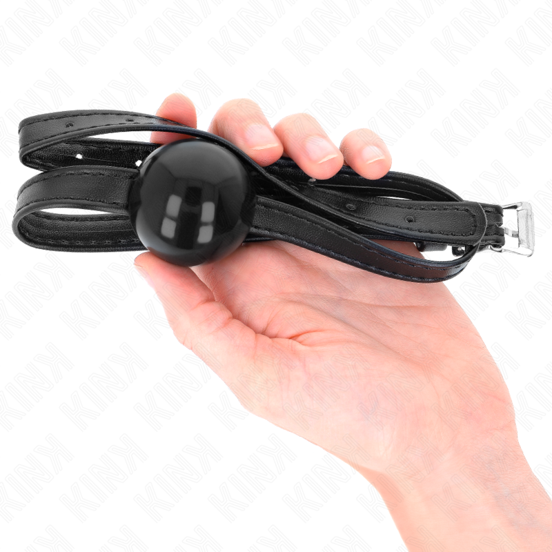 Bâillon Boule BDSM Simplicité 4 cm Silicone Sangle Réglable - Kink
