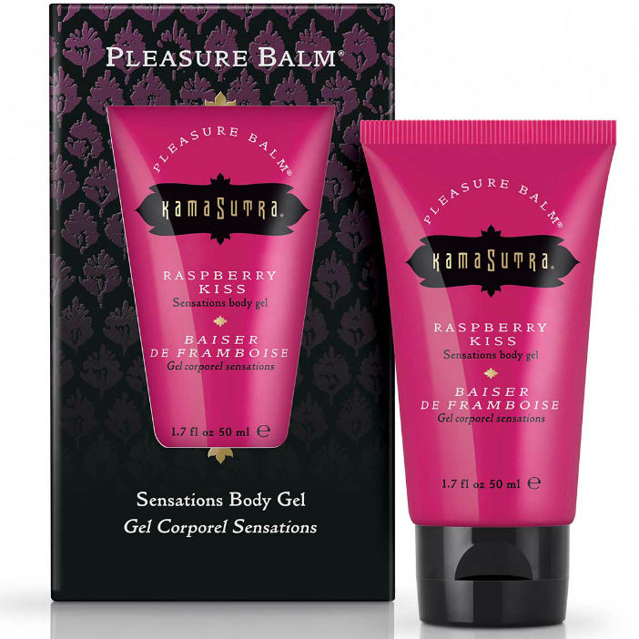 Baume Stimulant Comestible Framboise ou Menthe - Kamasutra