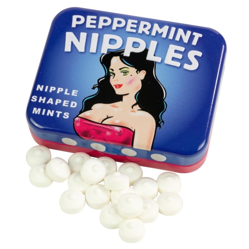 Bonbons Coquins Forme Mamelon Menthe Sans Sucre Boîte Réutilisable - Spencer & Fleetwood
