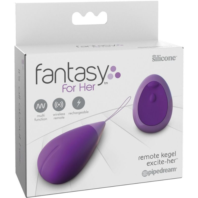 Boule de Kegel Vibrante Excite-Her Télécommande Sans Fil - Fantasy For Her