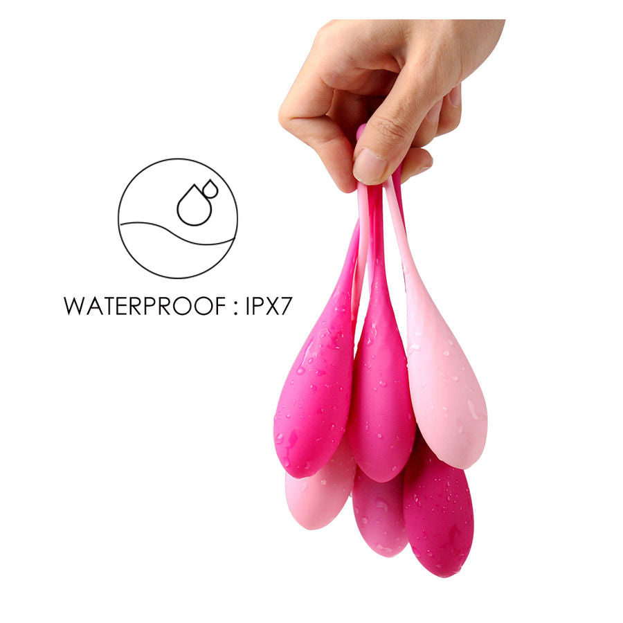 Boules de Geisha Kegel Fit Set Progressif 6 Poids Étanche IPX7 - Leslie