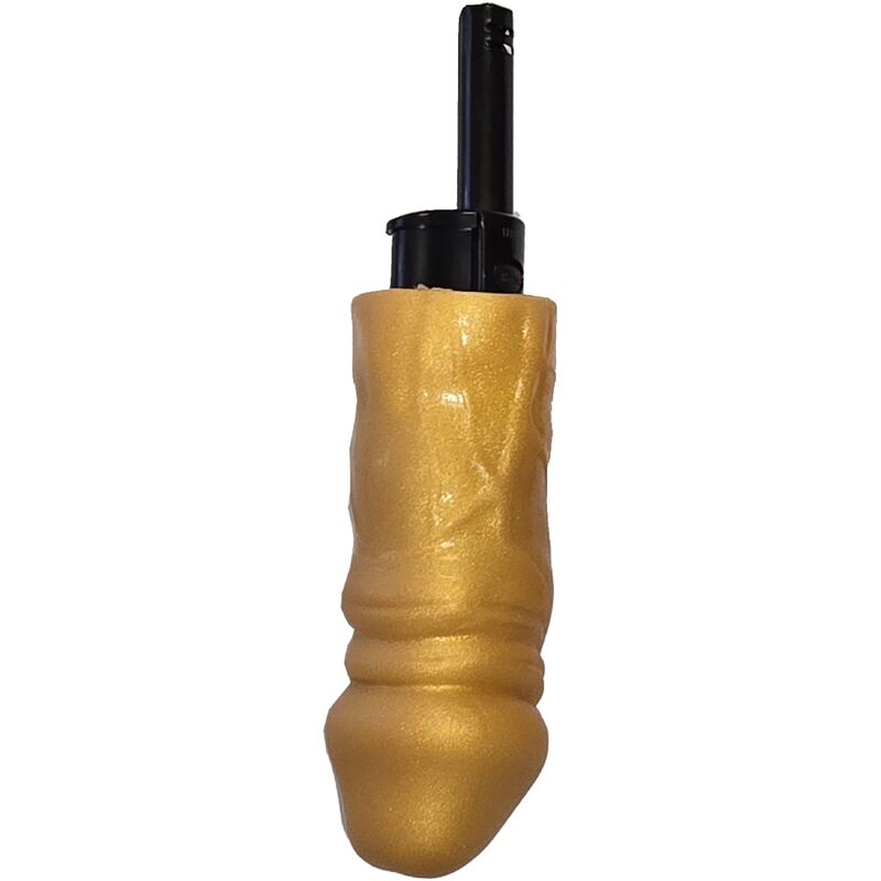 Briquet Barbecue Humoristique Forme Pénis Doré Rechargeable - Diablo Picante