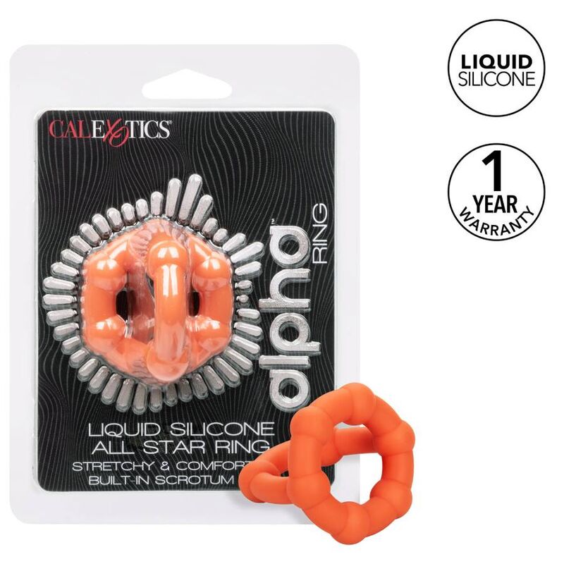 Cockring Alpha All Star Double Anneau Scrotum Extensible - CalExotics