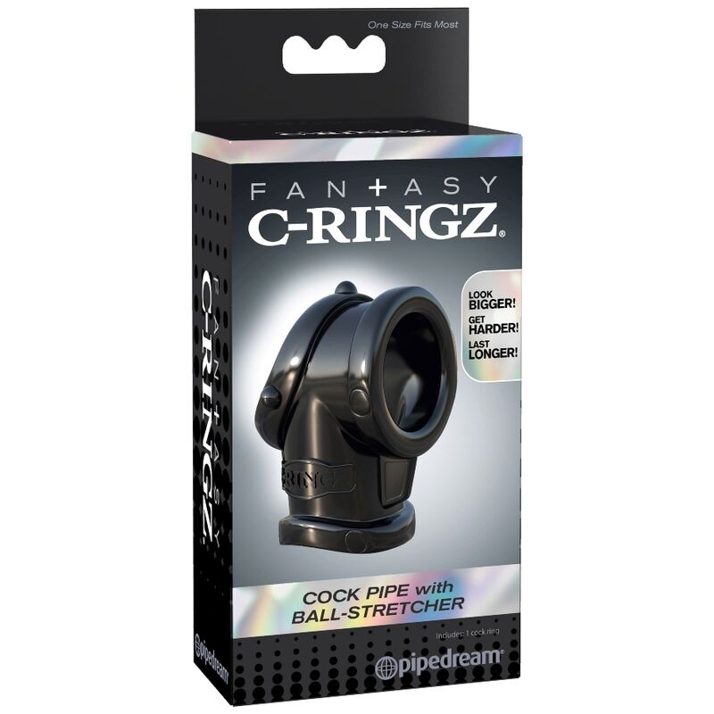 Cockring Ball-Stretcher Tuyau TPR Extensible Double Anneau - Fantasy C-Ringz