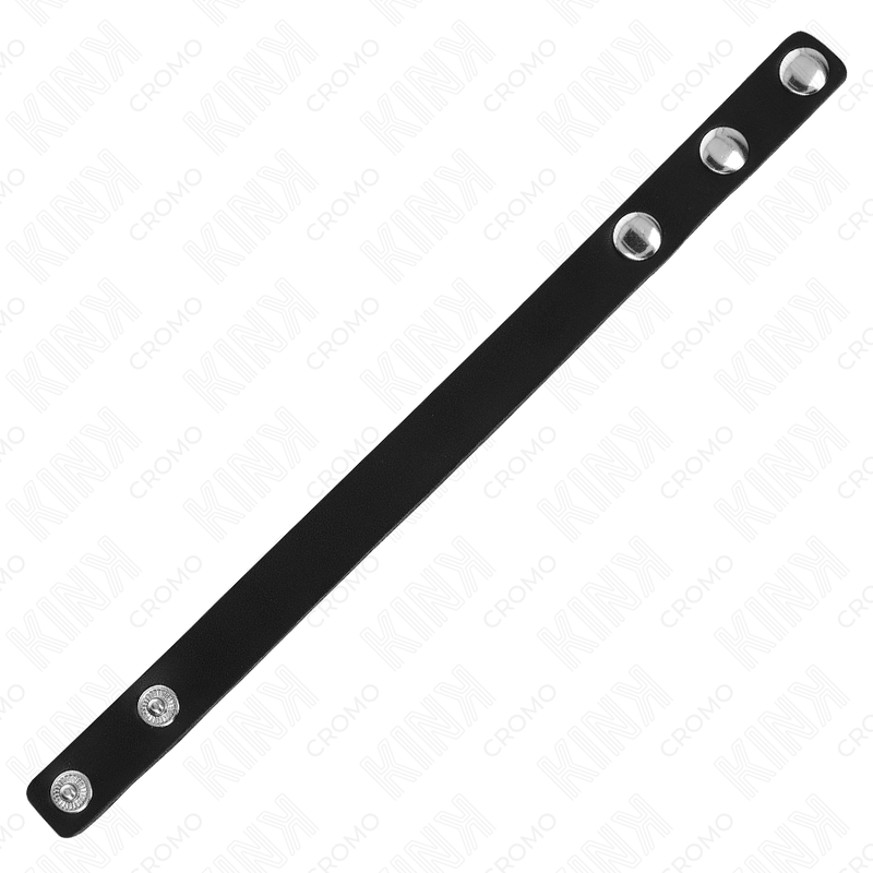 Cockring Cuir Sangle à Pénis Fermeture Pression Réglable - Kink
