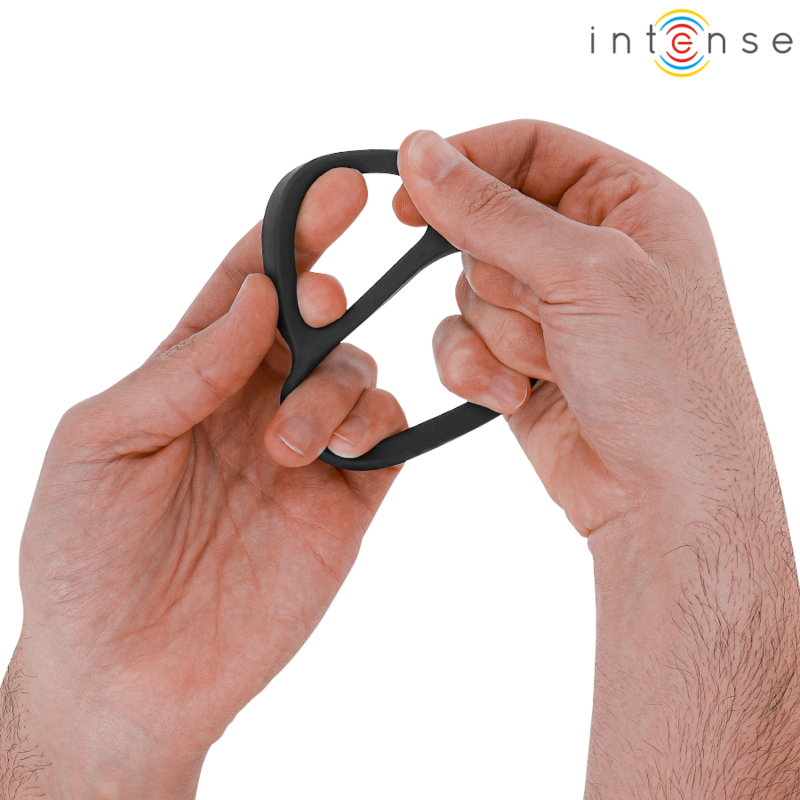 Cockring Double Bobby Silicone Pénis et Testicules - Intense