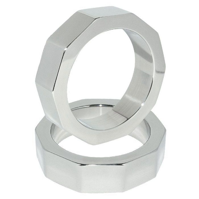 Cockring et Séparateur Testiculaire Acier Inoxydable 3 Tailles - Metal Hard