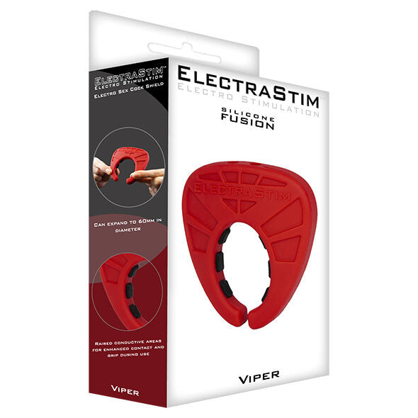 Cockring Électrostimulation Viper Silicone Fusion Conducteur - Electrastim