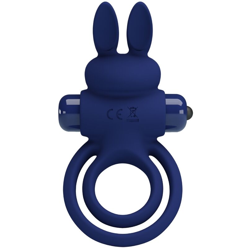 Cockring Vibrant Darey Lapin Silicone 10 Modes Stimulateur Clitoridien - Pretty Love