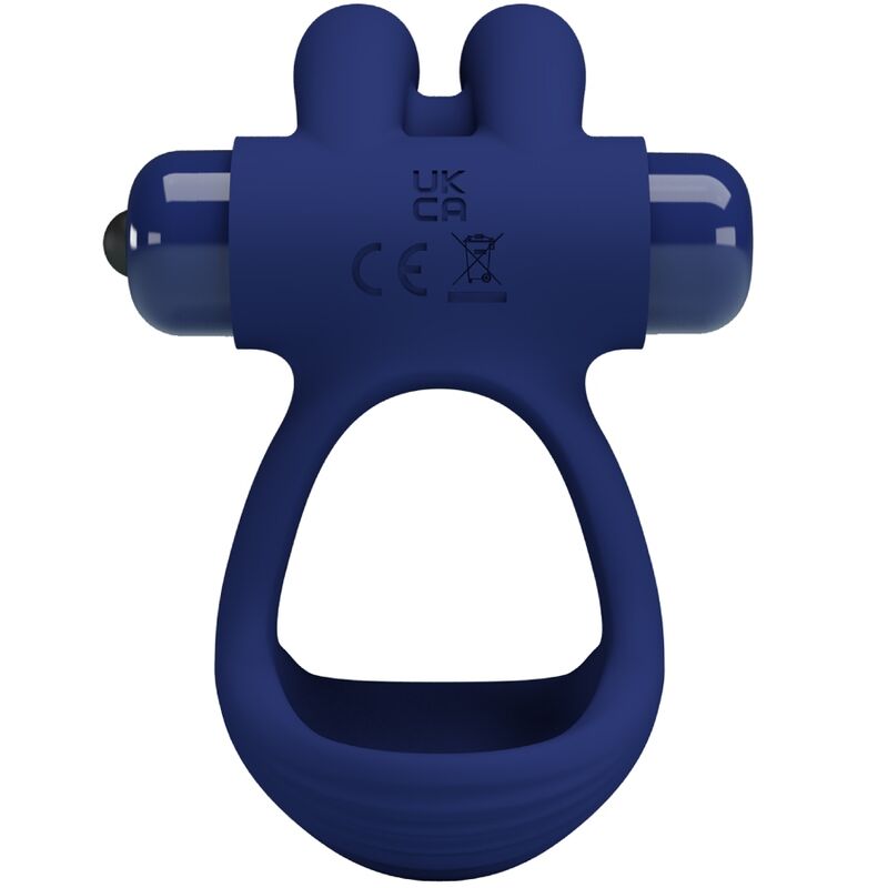Cockring Vibrant Double Anneau Francisco Silicone 10 Modes - Pretty Love