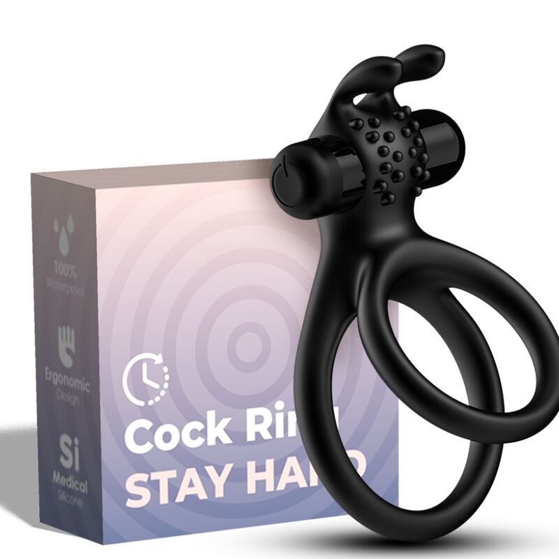 Cockring Vibrant Double Anneau Traveler Stimulateur Clitoridien - Armony