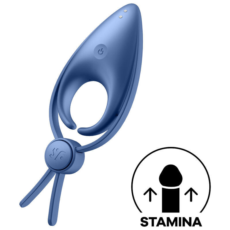 Cockring Vibrant Sniper Double Boucle Réglable 12 Modes IPX7 - Satisfyer
