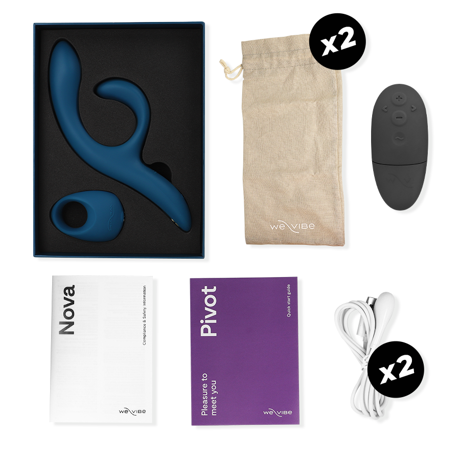 Coffret Couple Date Night Nova 2 & Pivot Connecté Rechargeable - We-Vibe