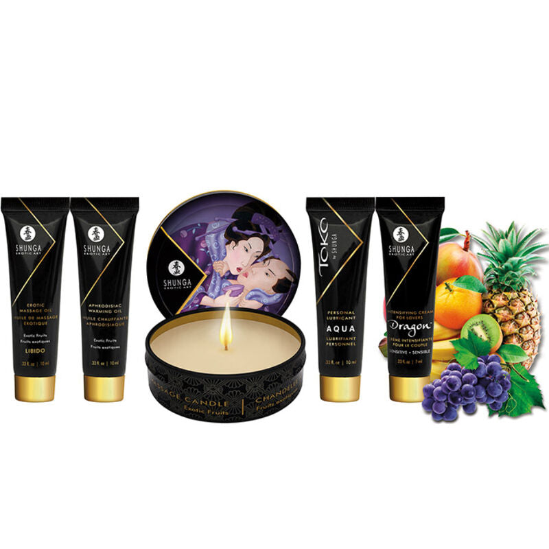 Coffret Découverte Fruits Exotiques Secrets de Geisha 5 Produits - Shunga