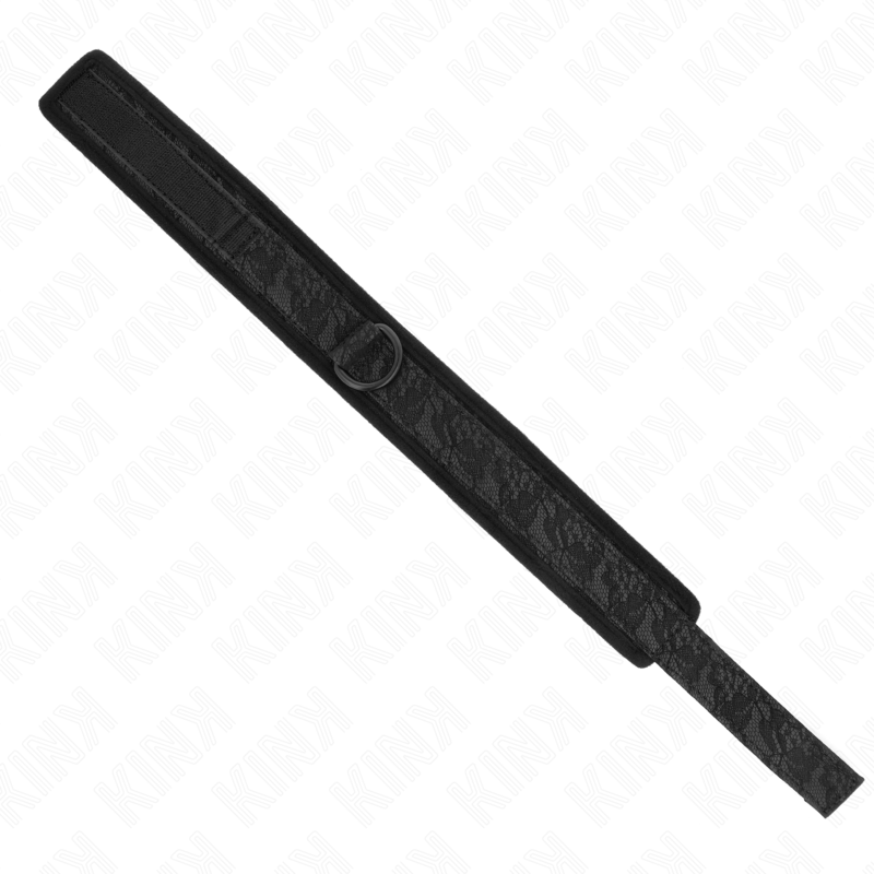 Collier BDSM Basic avec Laisse 77 cm Ajustable Cuir - Kink