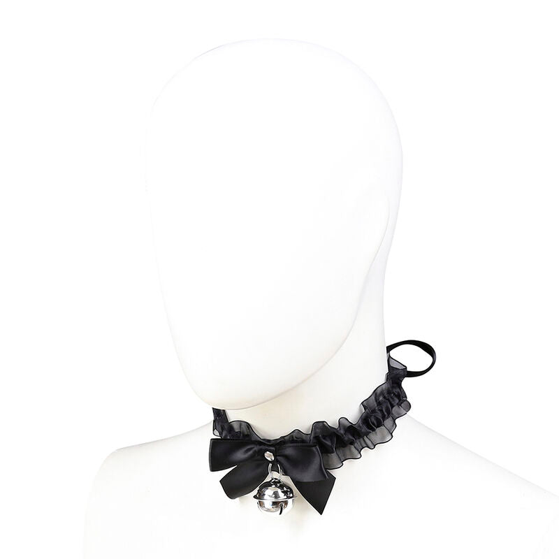 Collier BDSM Fétichiste Dentelle avec Clochette - Ohmama
