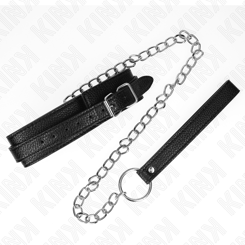 Collier BDSM Motif Serpent avec Laisse 65 cm Réglable - Kink