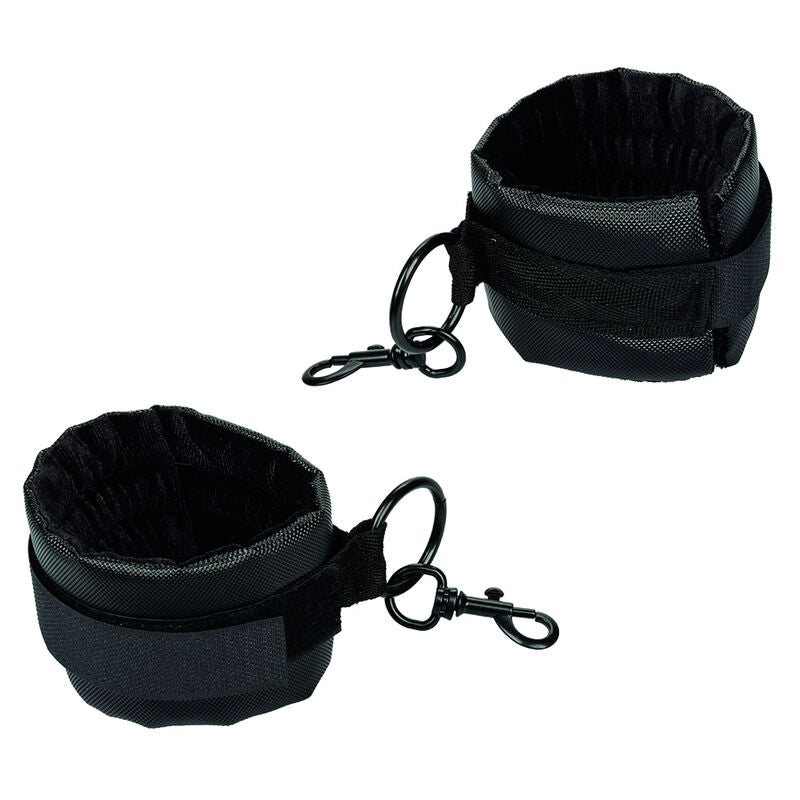 Collier de Retenue BDSM Boundless avec Poignets Cuir Végétalien - CalExotics