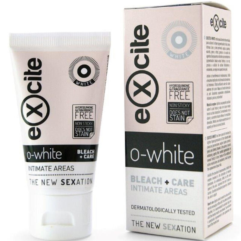Crème Éclaircissante Zones Intimes O-White Soin Unifiant 50 ml - Excite