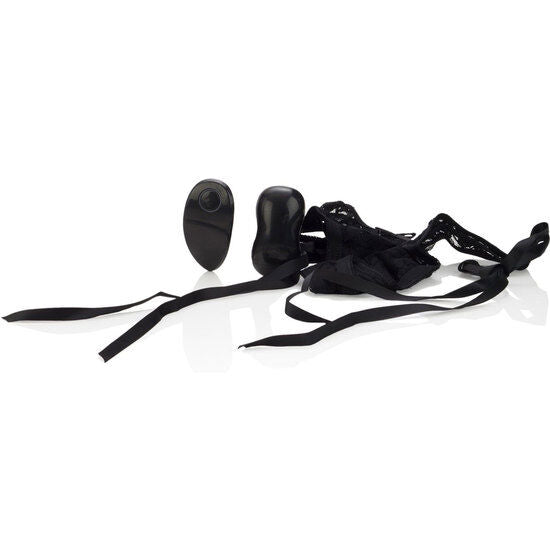 Culotte Vibrante String Dentelle Œuf Amovible 10 Fonctions - CalExotics
