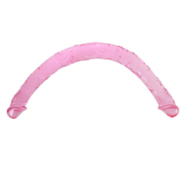 Double Gode Flexible 44,5 cm - Gélatine Souple Double Tête - Baile