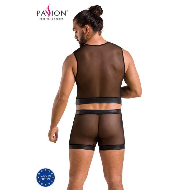 Ensemble Lingerie Homme William Noir Certifié Oeko-Tex - Passion Men