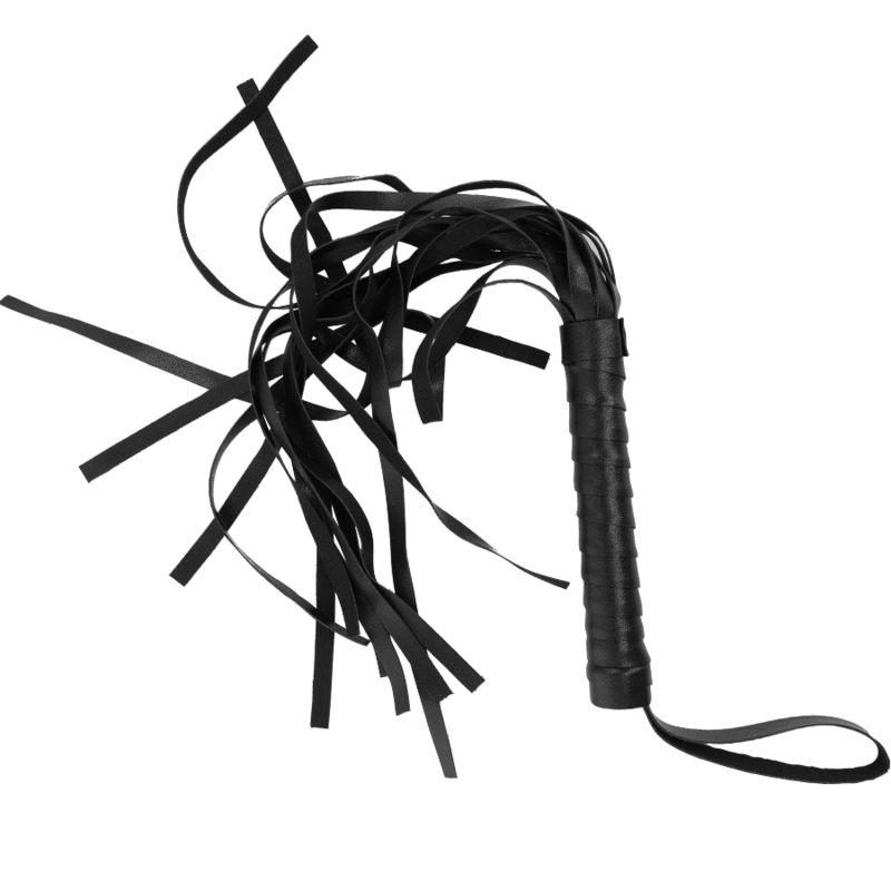 Flogger BDSM Cuir Végan Lanières Souples Poignée Ergonomique - Intense