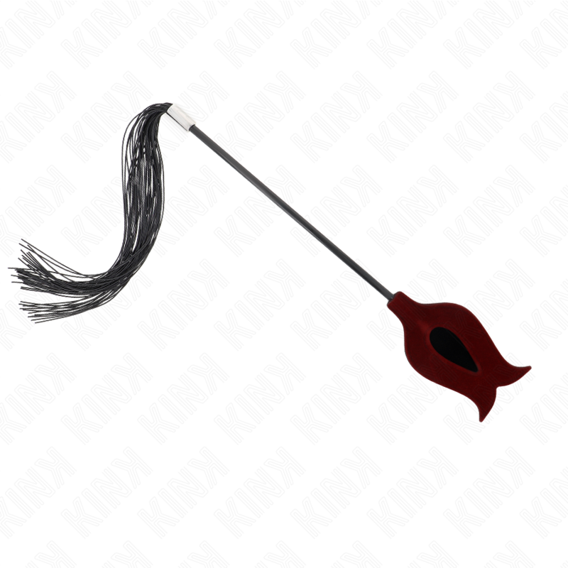Fouet BDSM Forme Rose Silicone Souple 45 cm - Kink