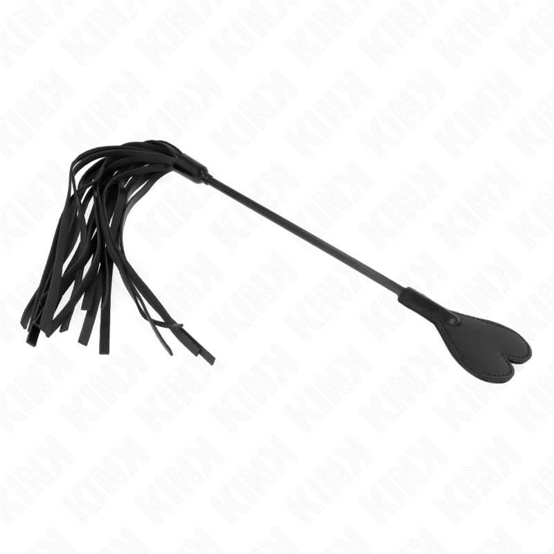 Fouet BDSM Manche en Forme de Cœur Cuir 35 cm - Kink
