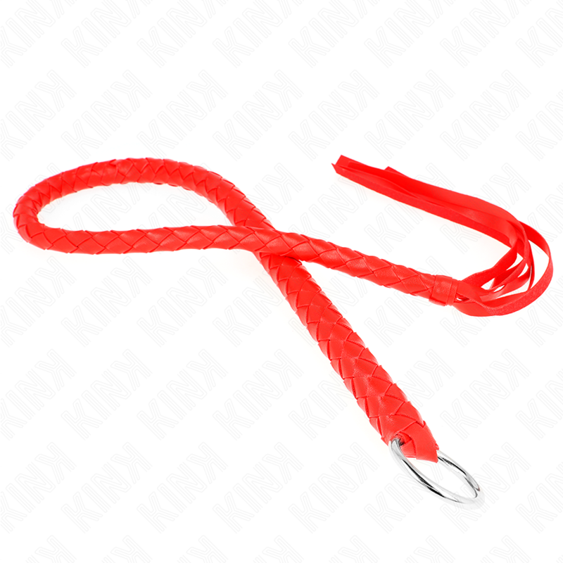 Fouet BDSM Serpent Anneau de Préhension 65 cm 2 Coloris - Kink Impact & Touch