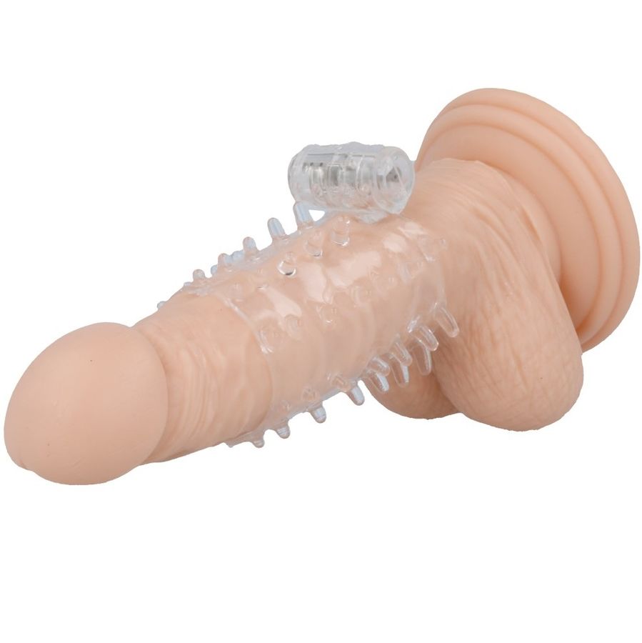 Gaine à Pénis Vibrante Texturée Silicone Souple - Casual Love