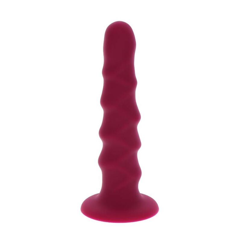 Gode Côtelé Ventouse Goodhead 12 cm Compatible Harnais - Get Real