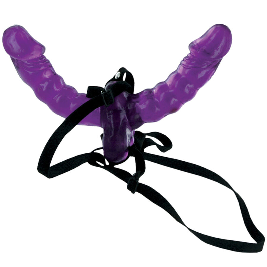Gode Ceinture Double Pénétration Réversible 15 cm Sans Phtalates - Fetish Fantasy