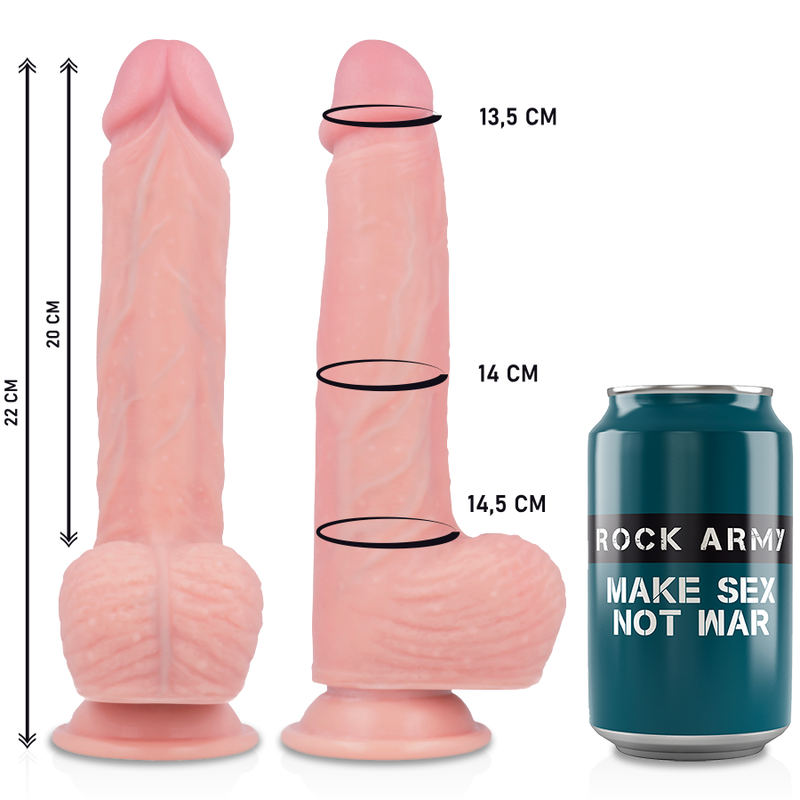 Gode Ceinture Rotatif Vibrant Hawk Silicone 22 cm - Rock Army
