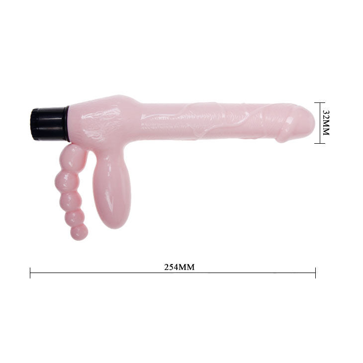 Gode Ceinture Sans Sangle Vibrant avec Stimulation Anale 25,4 cm - Baile