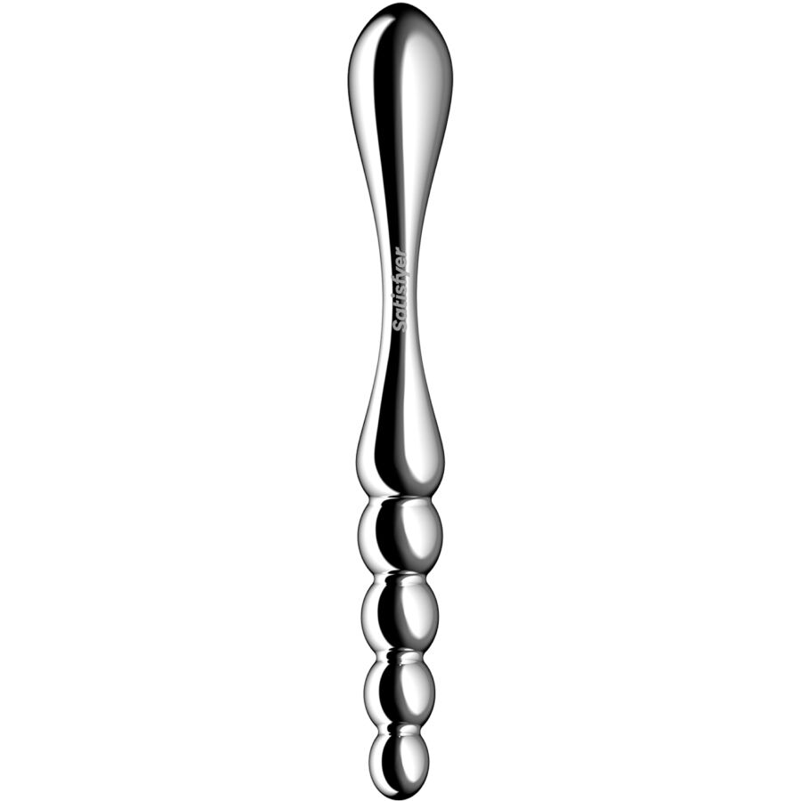 Gode Double Star Force 1 Acier Inoxydable Jeux de Température - Satisfyer