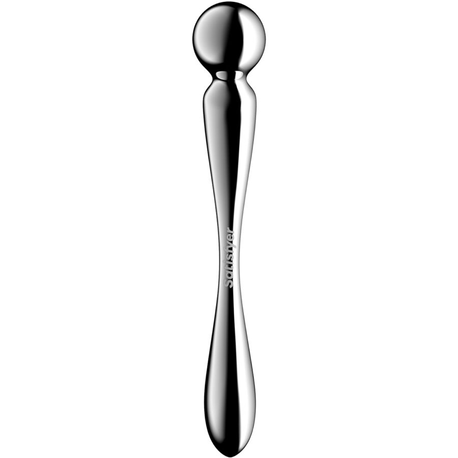 Gode Double Star Force 2 Acier Inoxydable Jeux de Température - Satisfyer