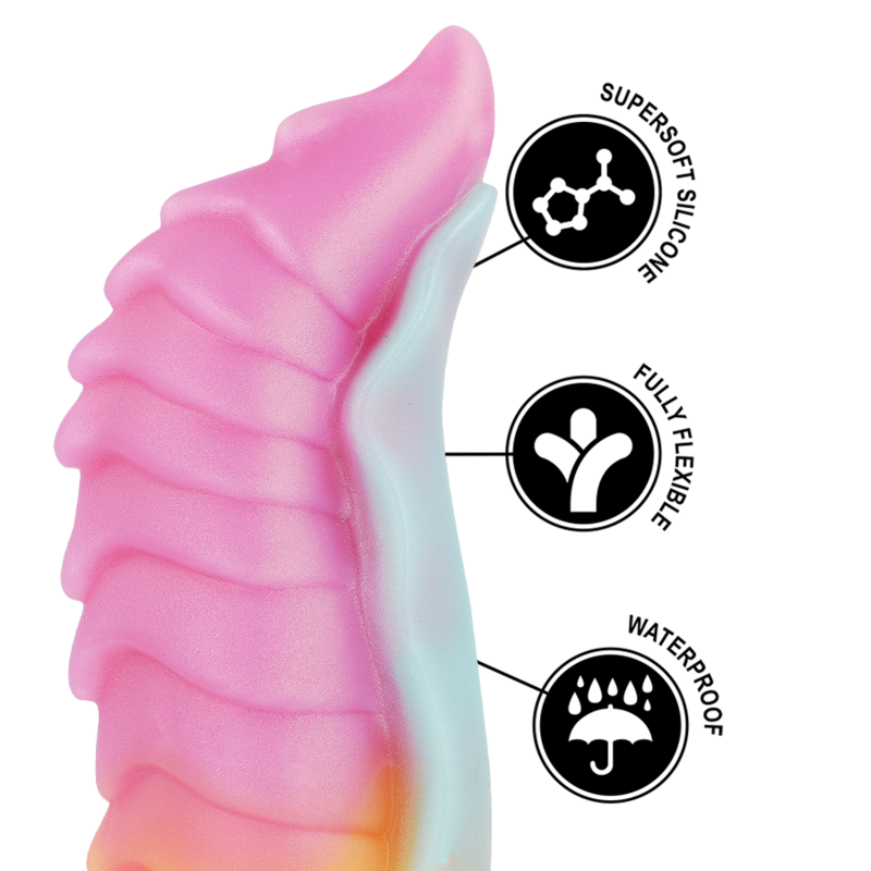 Gode Dragon Kelpie Cheval Fantasy Ventouse Silicone 22 cm - Epic