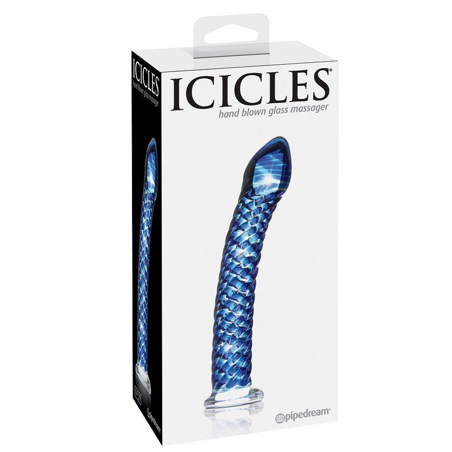 Gode en Verre N°29 Soufflé à la Main Thermique 17 cm - Icicles