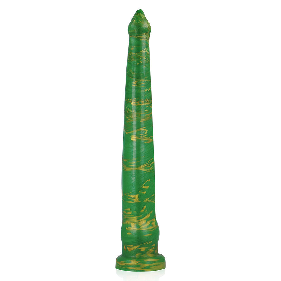 Gode Fantasy Hylos Green Flash Silicone XXL Base Ventouse - Epic Cybersilicock