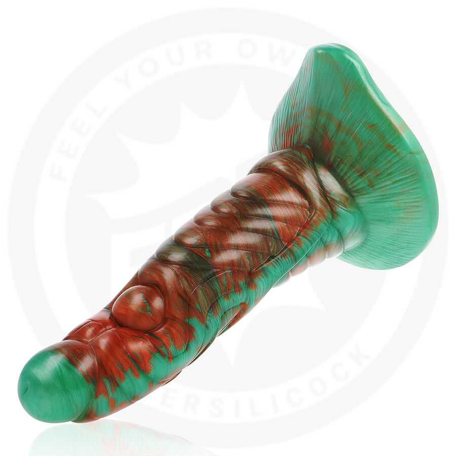 Gode Fantasy Tiryon Green Flash Silicone Ventouse 18 cm - Epic Cybersilicock