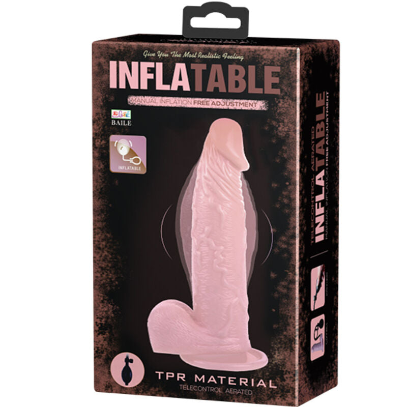 Gode Gonflable Réaliste Ventouse 15 cm Texturé Veineux - Baile