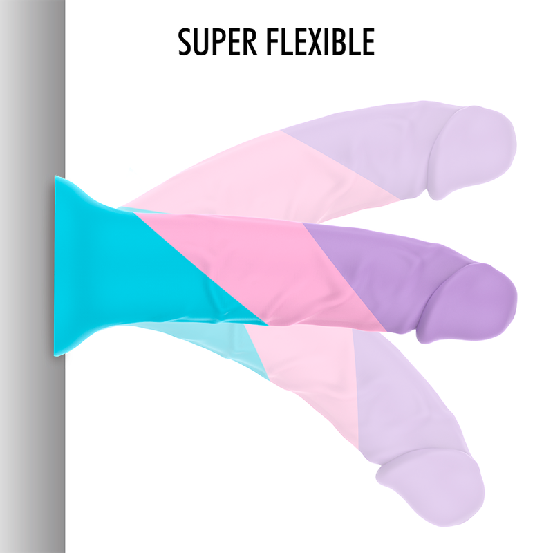 Gode Pastel Asher Silicone Flexible Ventouse Taille M - Mythology Fantasy