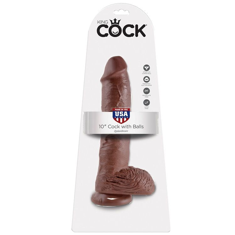 5 tailles et réaliste testicules — King Cock