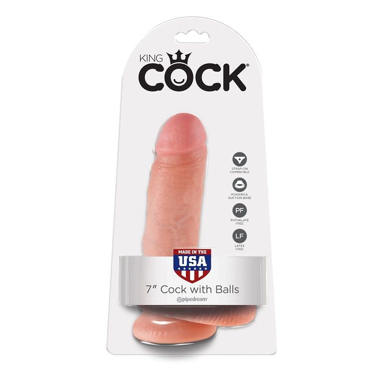 Gode Réaliste avec Testicules Ventouse - King Cock